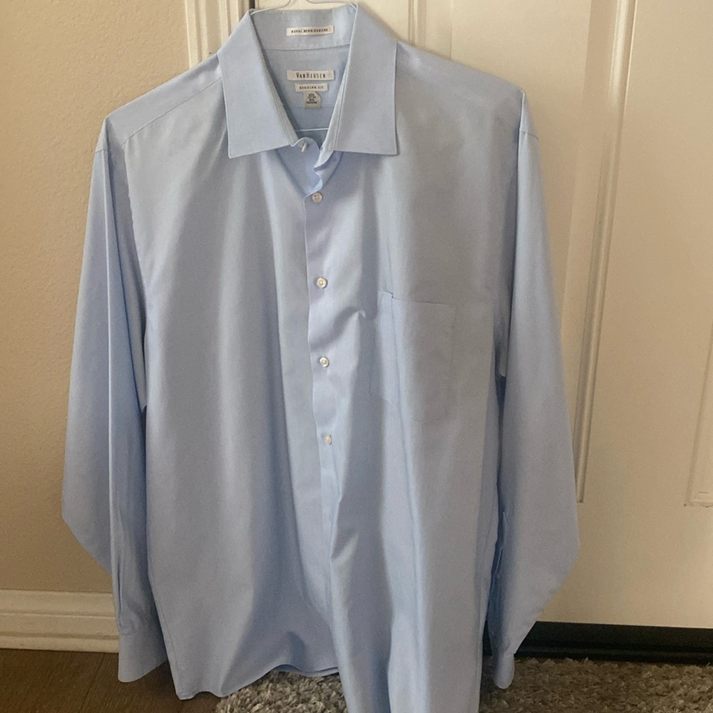 Men’s Van Heiden dress shirt 37 34/35 blue